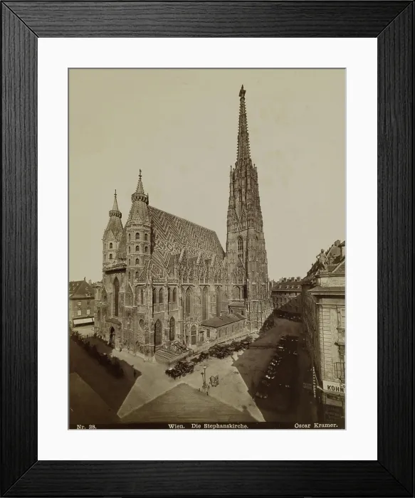 Framed Print : Wien. Die Stephanskirche, late 19th century. Creator: Oscar Kramer Framed Print : Wien. Die Stephanskirche, late 19th century. Creator: Oscar Kramer