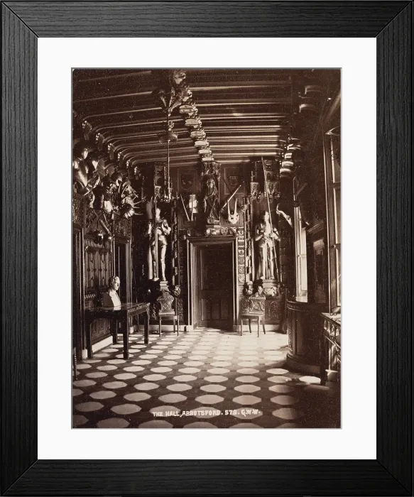Framed Print : The Hall, Abbotsford, between 1870 and 1880. Creator: George Washington Wilson Framed Print : The Hall, Abbotsford, between 1870 and 1880. Creator: George Washington Wilson