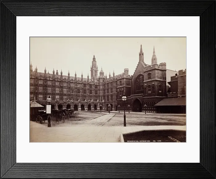 Framed Print : New Palace Yard, Westminster Hall, London, between 1870 and 1880. Creator: George Washington Wilson Framed Print : New Palace Yard, Westminster Hall, London, between 1870 and 1880. Creator: George Washington Wilson
