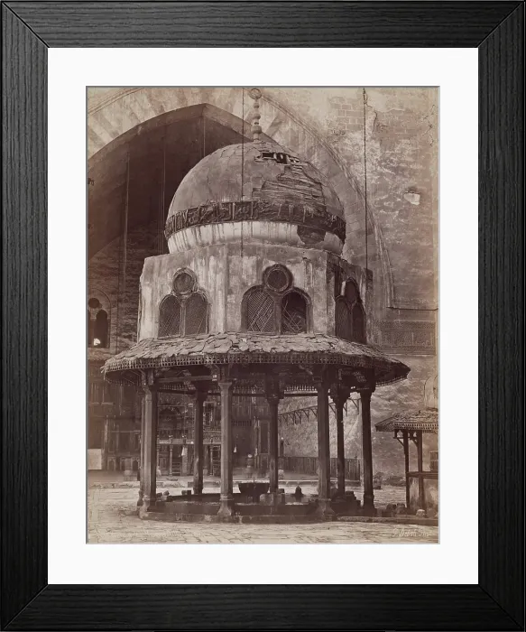 Framed Print : Fountain of the Mosque of Sultan Hassan, Cairo, 19th century. Creator: Pascal Sebah Framed Print : Fountain of the Mosque of Sultan Hassan, Cairo, 19th century. Creator: Pascal Sebah