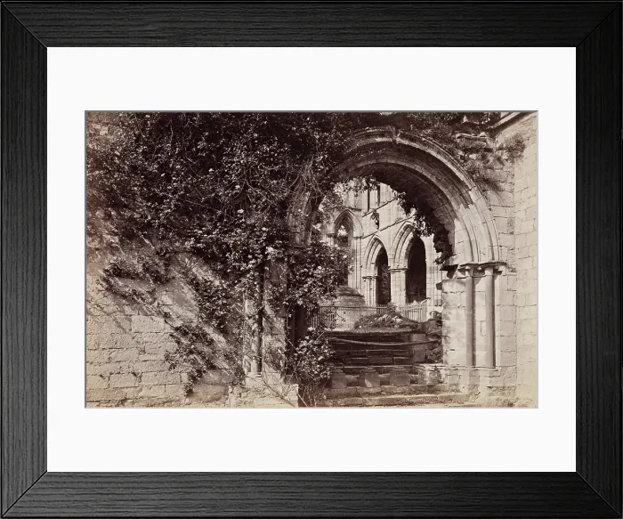 Framed Print : Cloister Door, Dryburgh Abbey, between 1870 and 1880. Creator: George Washington Wilson Framed Print : Cloister Door, Dryburgh Abbey, between 1870 and 1880. Creator: George Washington Wilson