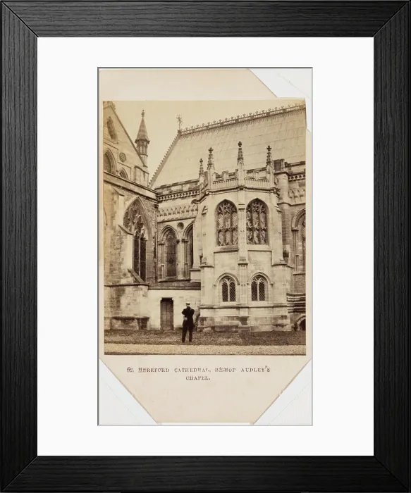 Framed Print : Hereford Cathedral, Bishop Audley Chapel, mid-late 19th century. Creator: Francis Bedford Framed Print : Hereford Cathedral, Bishop Audley Chapel, mid-late 19th century. Creator: Francis Bedford