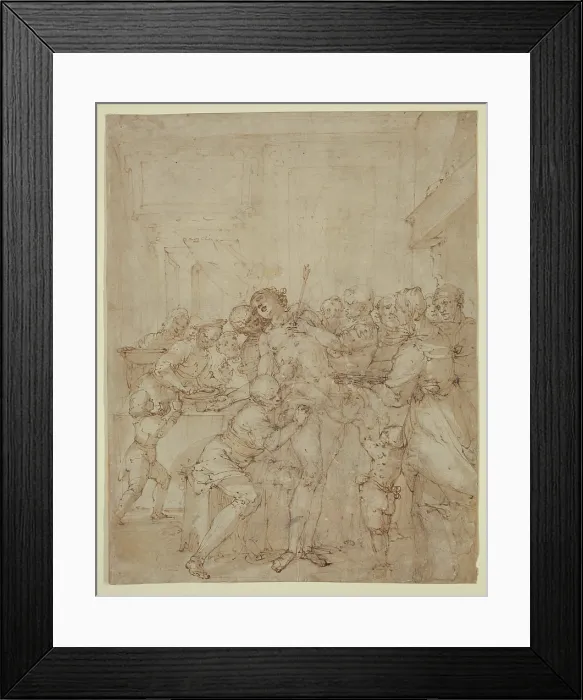 Framed Print : St. Sebastian Ministered to by Saint Irene and Attendants, between 1630 and 1639. Creator: Giulio Benso Framed Print : St. Sebastian Ministered to by Saint Irene and Attendants, between 1630 and 1639. Creator: Giulio Benso