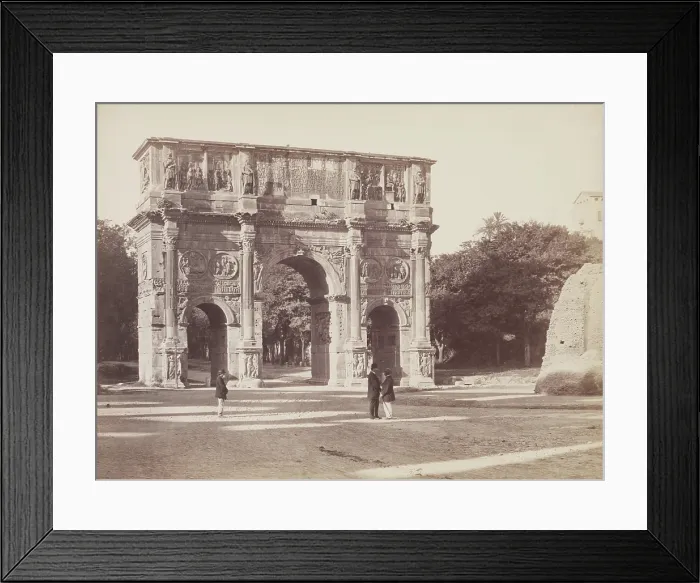 Framed Print : Arch of Constantine, late 19th century. Creator: Unknown Framed Print : Arch of Constantine, late 19th century. Creator: Unknown