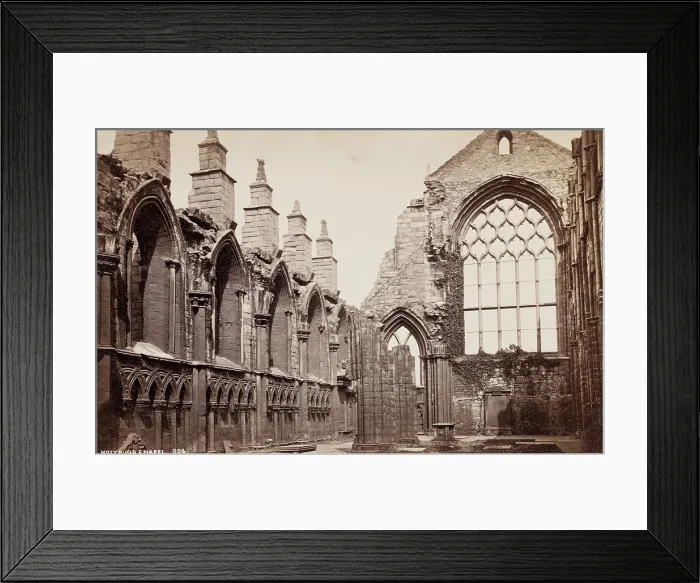 Framed Print : Holyrood Chapel, Edinburgh, 1874. Creator: George Washington Wilson Framed Print : Holyrood Chapel, Edinburgh, 1874. Creator: George Washington Wilson