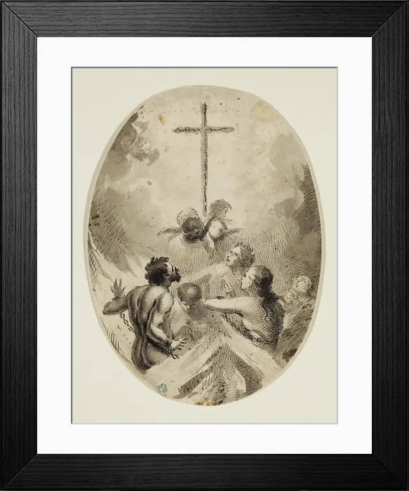 Framed Print : Souls in Purgatory, between late 17th and early 18th century. Creator: Alonso Cano Framed Print : Souls in Purgatory, between late 17th and early 18th century. Creator: Alonso Cano