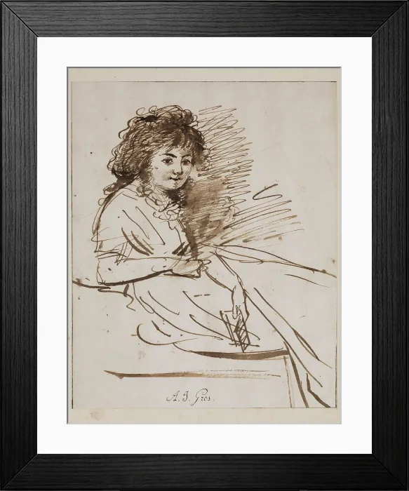 Framed Print : Portrait of a Woman, early 19th century. Creator: Antoine-Jean Gros Framed Print : Portrait of a Woman, early 19th century. Creator: Antoine-Jean Gros
