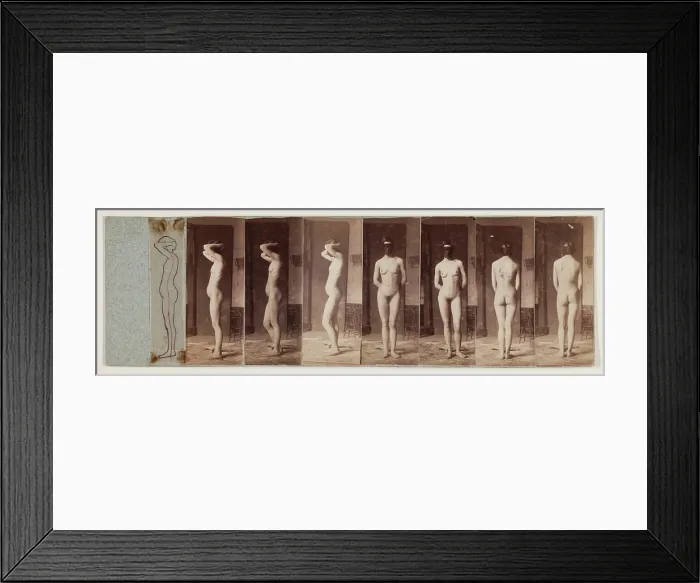 Framed Print : Nude Series #37, Brooklyn No. 2, c1883. Creator: Thomas Eakins Framed Print : Nude Series #37, Brooklyn No. 2, c1883. Creator: Thomas Eakins