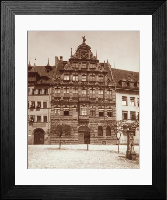 Framed Print : Peller House, Nuremberg, between 1880 and 1890. Creator: Adolphe Braun Framed Print : Peller House, Nuremberg, between 1880 and 1890. Creator: Adolphe Braun