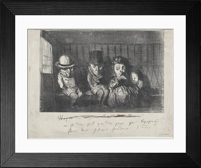 Framed Print : Et dire qu'il y a des gens qui voyagent pour leur plaisir pendant l'hiver!, 1864 Framed Print : Et dire qu'il y a des gens qui voyagent pour leur plaisir pendant l'hiver!, 1864