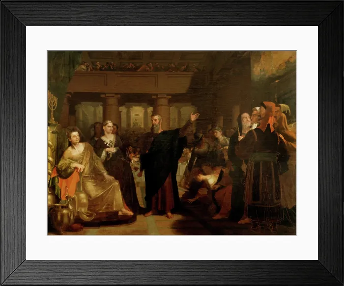 Framed Print : Belshazzar's Feast, between 1817 and 1843. Creator: Washington Allston. Belshazzar's Feast, between 1817 and 1843. Creator: Washington Allston Framed Print : Belshazzar's Feast, between 1817 and 1843. Creator: Washington Allston. Belshazzar's Feast, between 1817 and 1843. Creator: Washington Allston