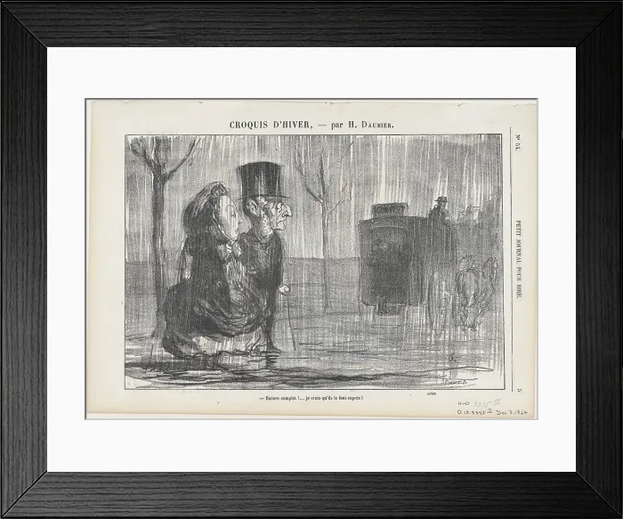 Framed Print : Encore complet!, 1864. Creator: Honore Daumier Framed Print : Encore complet!, 1864. Creator: Honore Daumier
