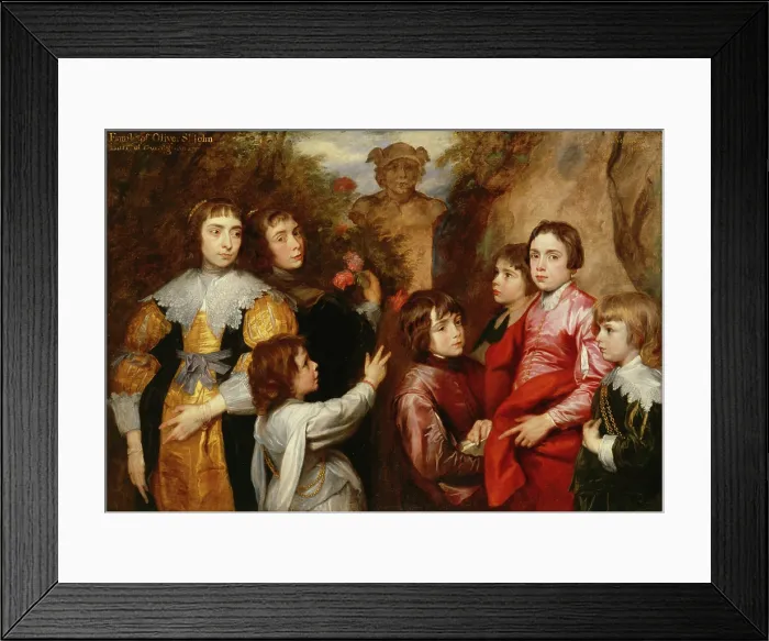 Framed Print : A Family Group, between 1634 and 1635. Creator: Anthony van Dyck Framed Print : A Family Group, between 1634 and 1635. Creator: Anthony van Dyck