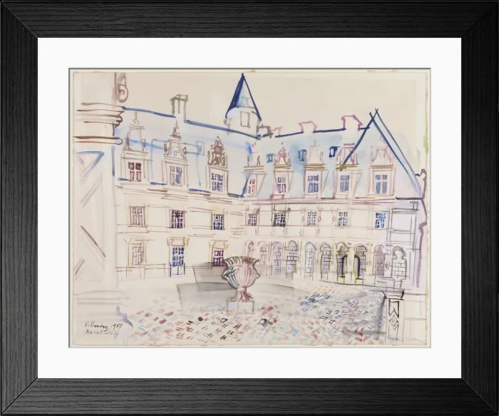 Framed Print : Villandry, 1937. Creator: Raoul Dufy Framed Print : Villandry, 1937. Creator: Raoul Dufy