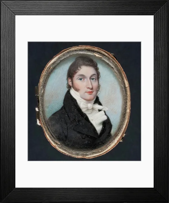 Framed Print : An Unknown Gentleman, c1820s. Creator: Unknown Framed Print : An Unknown Gentleman, c1820s. Creator: Unknown