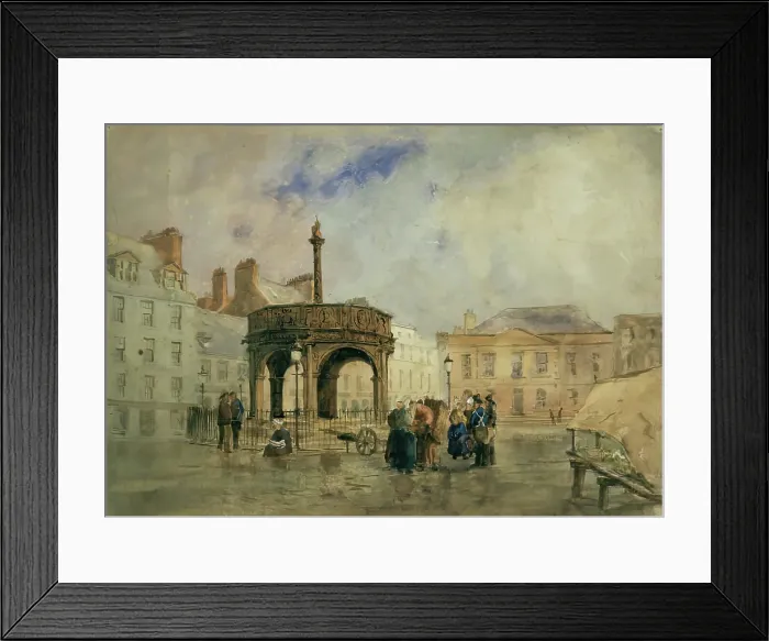 Framed Print : The Mercat Cross, Aberdeen, 1875-1899. Creator: Unknown Framed Print : The Mercat Cross, Aberdeen, 1875-1899. Creator: Unknown