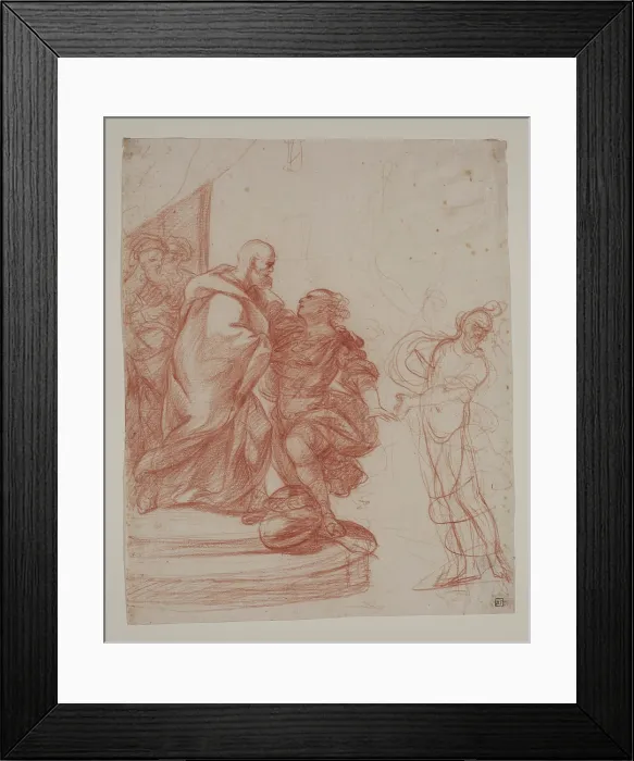 Framed Print : The Return of the Prodigal Son, between 1650 and 1700. Creator: Guillaume Courtois Framed Print : The Return of the Prodigal Son, between 1650 and 1700. Creator: Guillaume Courtois