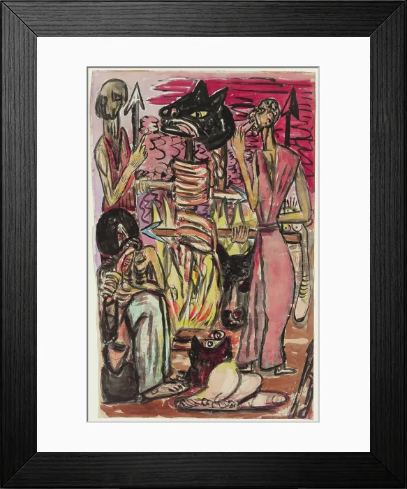 Framed Print : Sacrificial Meal, 1947. Creator: Max Beckmann Framed Print : Sacrificial Meal, 1947. Creator: Max Beckmann
