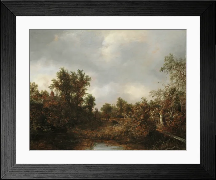Framed Print : Landscape, c1646. Creator: Jacob van Ruisdael Framed Print : Landscape, c1646. Creator: Jacob van Ruisdael