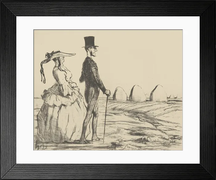 Framed Print : Croquis d'Ete - Parisiens a la Campagne, 1857. Creator: Honore Daumier. Croquis d'Ete - Parisiens a la Campagne, 1857. Creator: Honore Daumier Framed Print : Croquis d'Ete - Parisiens a la Campagne, 1857. Creator: Honore Daumier. Croquis d'Ete - Parisiens a la Campagne, 1857. Creator: Honore Daumier