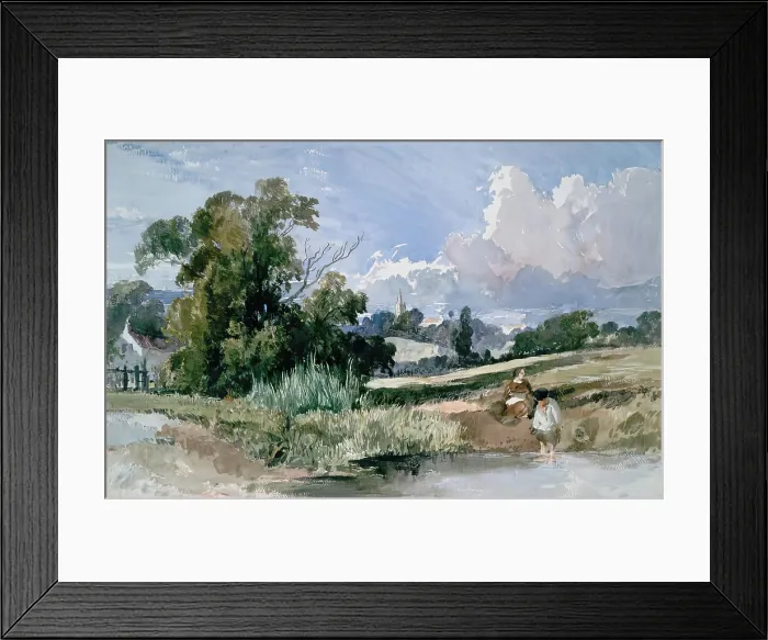 Framed Print : Landscape in North Wales, c1840s. Creator: David Cox the Elder Framed Print : Landscape in North Wales, c1840s. Creator: David Cox the Elder