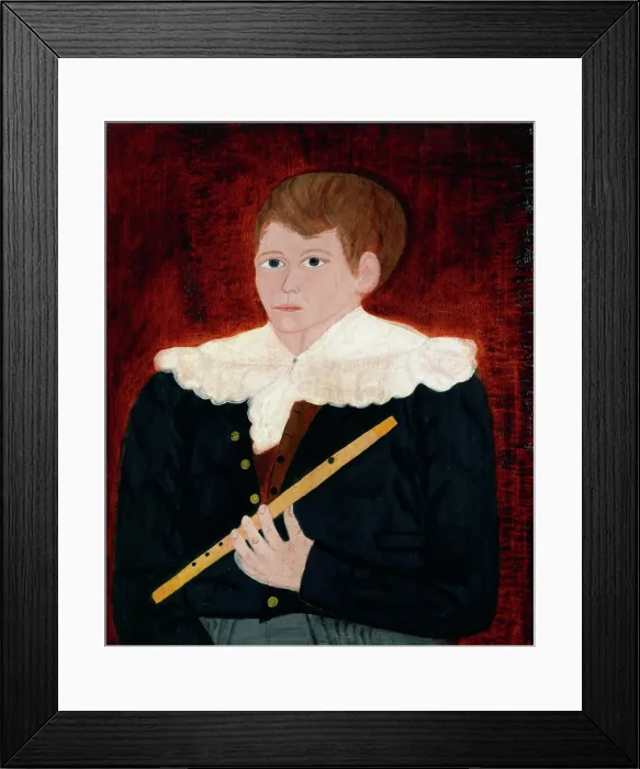 Framed Print : Boy with a Flute, c1820. Creator: Unknown Framed Print : Boy with a Flute, c1820. Creator: Unknown
