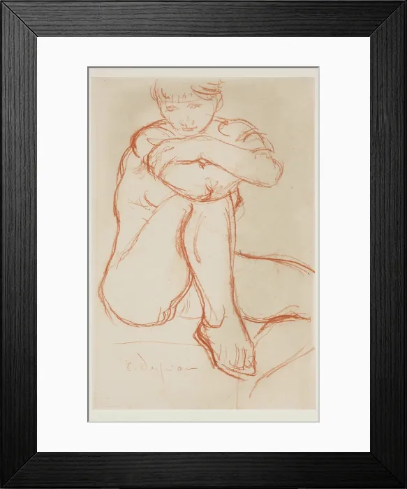 Framed Print : Seated Nude, between 1874 and 1946. Creator: Charles Despiau Framed Print : Seated Nude, between 1874 and 1946. Creator: Charles Despiau