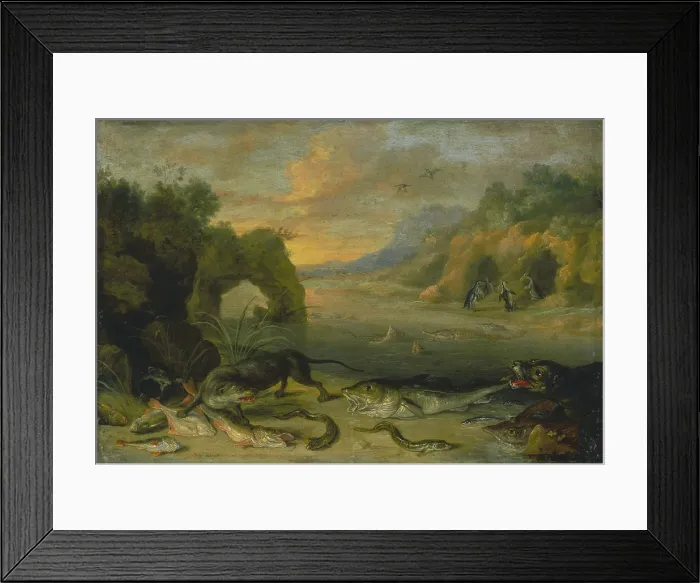 Framed Print : Water, between 1660 and 1670. Creator: Jan van Kessel Framed Print : Water, between 1660 and 1670. Creator: Jan van Kessel