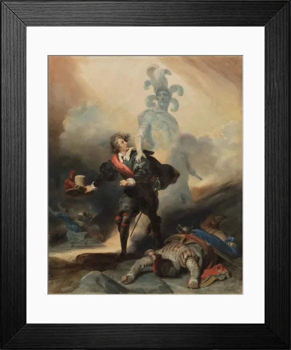 Framed Print : Don Juan and the Commander's Statue, between 1825 and 1830. Creator: Alexandre-Evariste Fragonard. Don Juan and the Commander's Statue, between 1825 and 1830 Framed Print : Don Juan and the Commander's Statue, between 1825 and 1830. Creator: Alexandre-Evariste Fragonard. Don Juan and the Commander's Statue, between 1825 and 1830