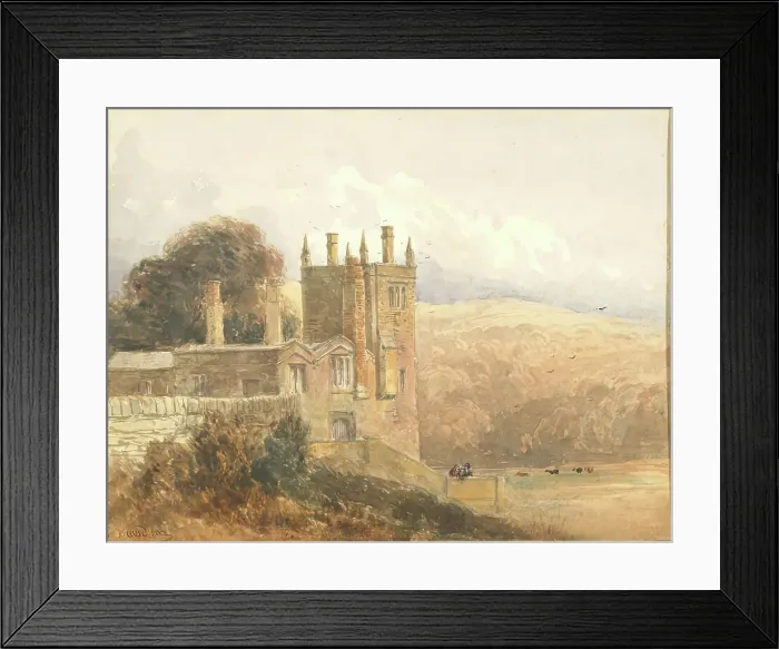 Framed Print : Landscape with Castle, c1830s-1850s. Creator: David Cox the Elder