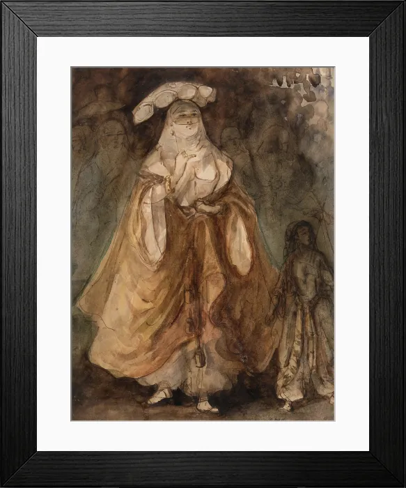 Framed Print : Sultana, between 1805 and 1892. Creator: Constantin Guys Framed Print : Sultana, between 1805 and 1892. Creator: Constantin Guys