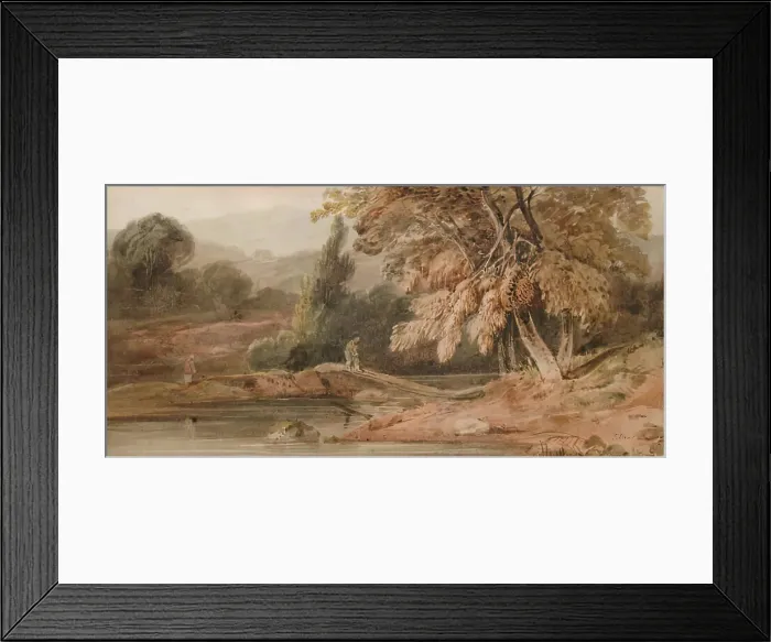 Framed Print : Landscape, 1800-1819. Creator: Edward Bird Framed Print : Landscape, 1800-1819. Creator: Edward Bird
