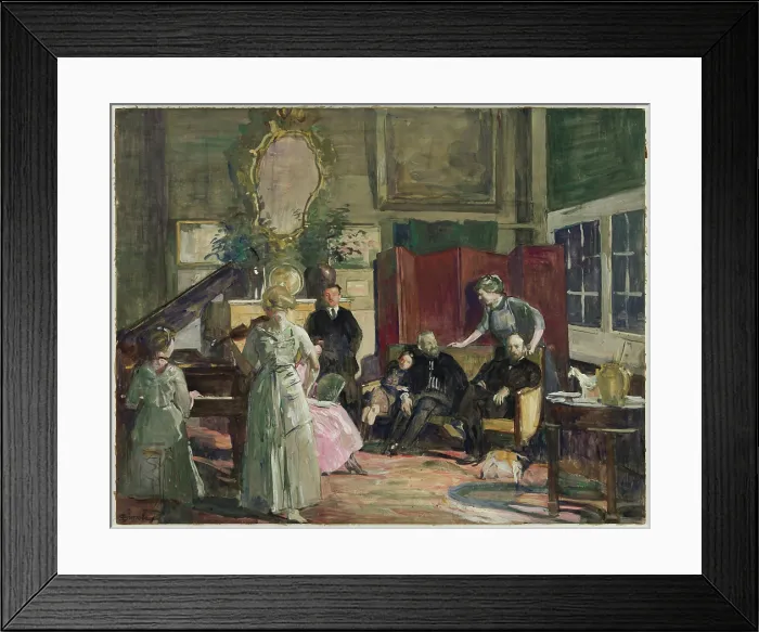 Framed Print : Reception, between 1861 and 1921. Creator: Lucien Simon Framed Print : Reception, between 1861 and 1921. Creator: Lucien Simon