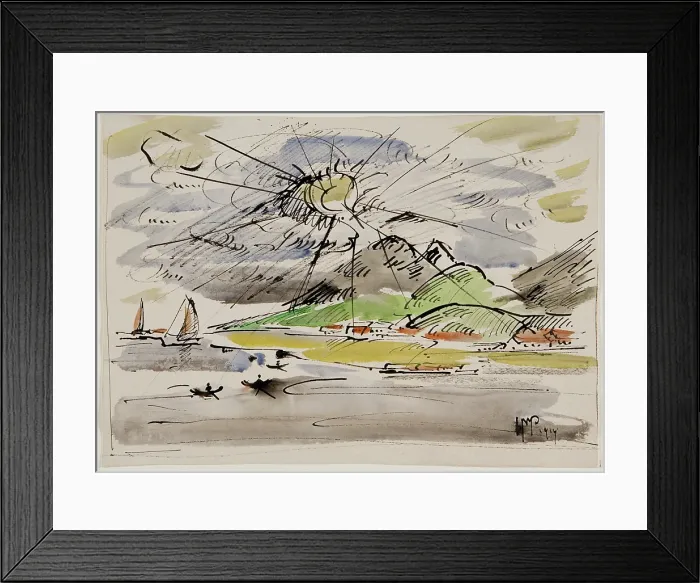 Framed Print : Gulf of Aden, 1914. Creator: Max Pechstein Framed Print : Gulf of Aden, 1914. Creator: Max Pechstein