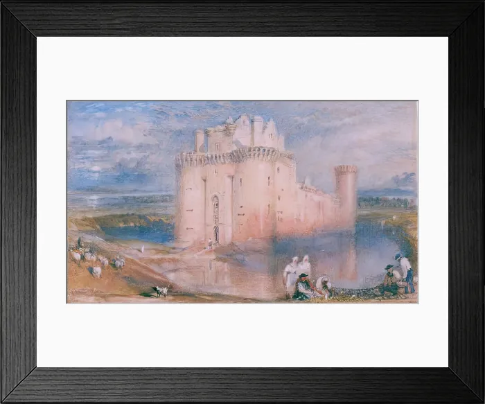 Framed Print : Caerlaverock Castle, c1832. Creator: JMW Turner Framed Print : Caerlaverock Castle, c1832. Creator: JMW Turner