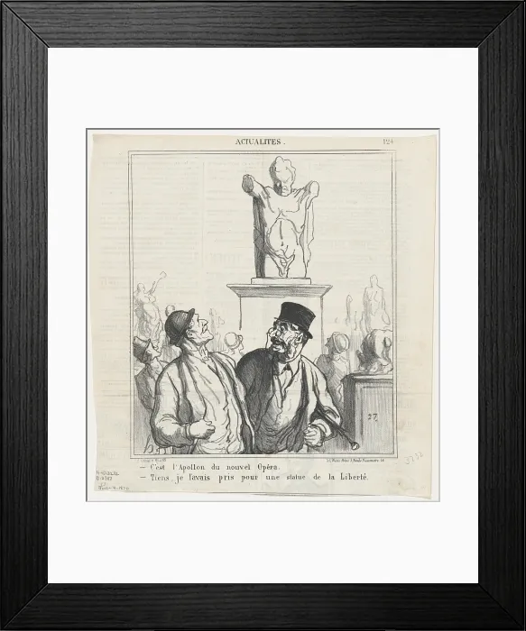 Framed Print : C'est l'Apollon du nouvel Opera, 1870. Creator: Honore Daumier. C'est l'Apollon du nouvel Opera, 1870. Creator: Honore Daumier Framed Print : C'est l'Apollon du nouvel Opera, 1870. Creator: Honore Daumier. C'est l'Apollon du nouvel Opera, 1870. Creator: Honore Daumier