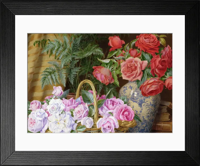 Framed Print : Roses. Creator: Marian Emma Chase Framed Print : Roses. Creator: Marian Emma Chase
