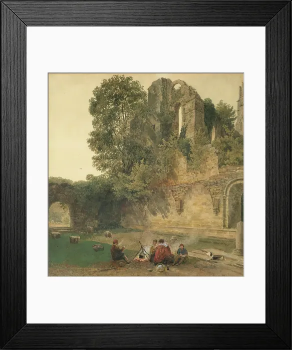 Framed Print : Ruins of a Bishop's Palace, Lincoln, 1825-1849. Creator: Peter de Wint. Ruins of a Bishop's Palace, Lincoln, 1825-1849. Creator: Peter de Wint