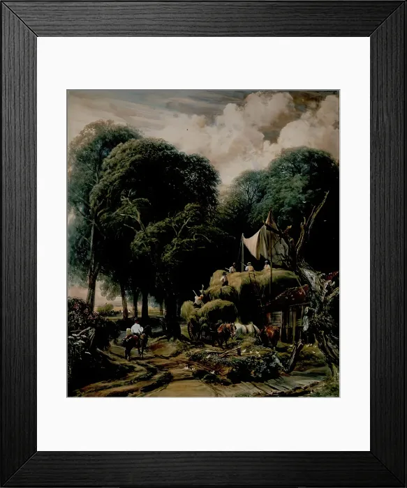 Framed Print : Haymaking. Creator: Peter de Wint Framed Print : Haymaking. Creator: Peter de Wint