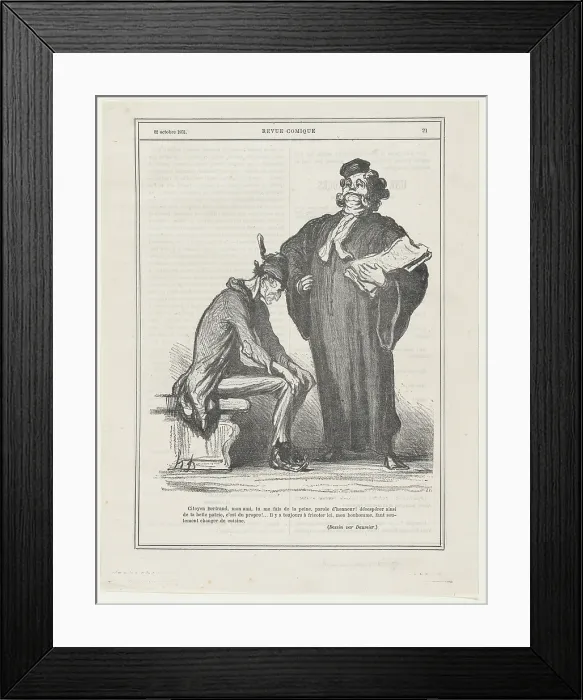 Framed Print : Citoyen Bertrand, mon ami, tu me fais de la peine, parole d'honneur!, 1871 Framed Print : Citoyen Bertrand, mon ami, tu me fais de la peine, parole d'honneur!, 1871