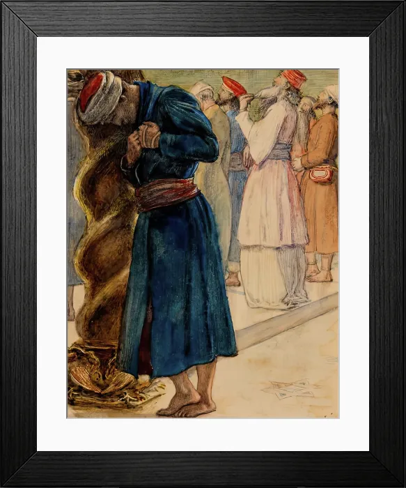 Framed Print : Parable-The Pharisee and the Publican, c1860. Creator: John Everett Millais Framed Print : Parable-The Pharisee and the Publican, c1860. Creator: John Everett Millais