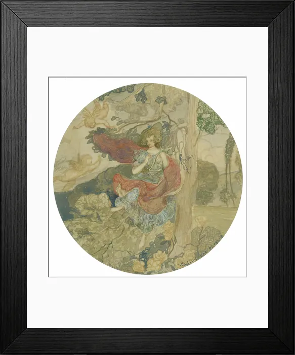 Framed Print : Elle etait une bergere. Creator: Charles Conder Framed Print : Elle etait une bergere. Creator: Charles Conder