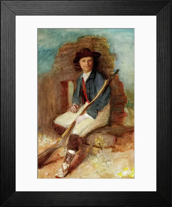 Framed Print : The Militiaman, c1849. Creator: John Phillip Framed Print : The Militiaman, c1849. Creator: John Phillip