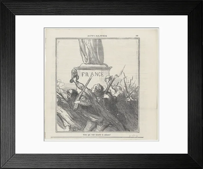 Framed Print : Ceux qui vont mourir te saluent!, 1870. Creator: Honore Daumier Framed Print : Ceux qui vont mourir te saluent!, 1870. Creator: Honore Daumier