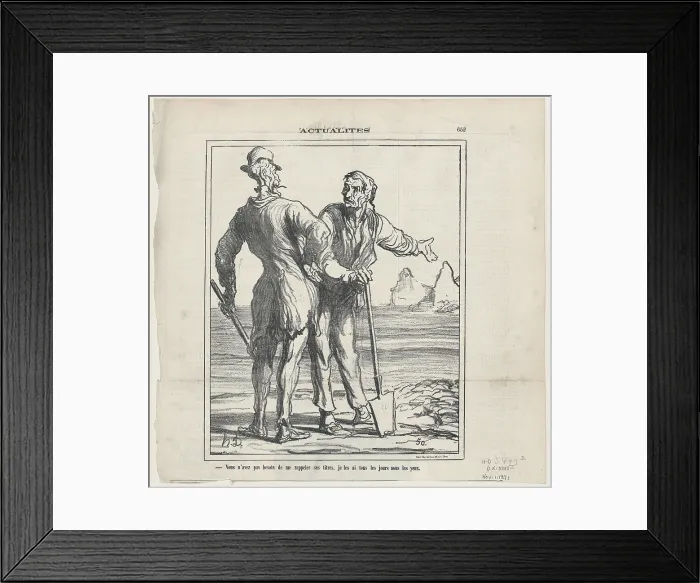 Framed Print : Vous n'avez pas besoin de me rappeler ses titres... 1871. Creator: Honore Daumier. Vous n'avez pas besoin de me rappeler ses titres... 1871. Creator: Honore Daumier Framed Print : Vous n'avez pas besoin de me rappeler ses titres... 1871. Creator: Honore Daumier. Vous n'avez pas besoin de me rappeler ses titres... 1871. Creator: Honore Daumier