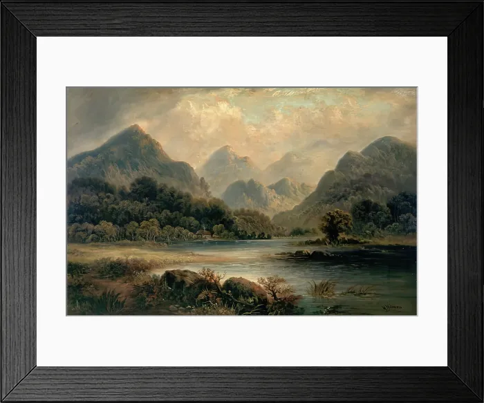 Framed Print : Glencoe, 1825-1829. Creator: Hugh William Williams Framed Print : Glencoe, 1825-1829. Creator: Hugh William Williams