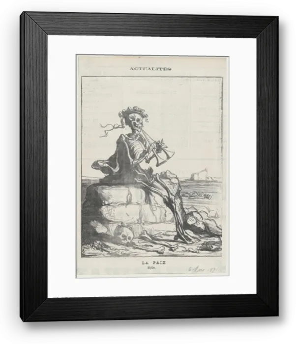Framed Print : La Paix - Idylle, 1871. Creator: Honore Daumier Framed Print : La Paix - Idylle, 1871. Creator: Honore Daumier
