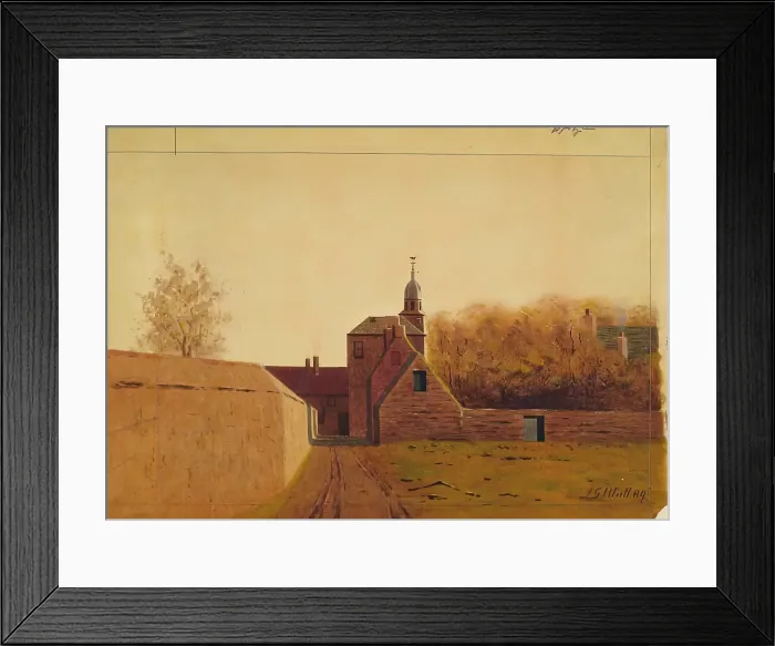 Framed Print : In Old Aberdeen (Aulton), 1889. Creator: James Cromar Watt Framed Print : In Old Aberdeen (Aulton), 1889. Creator: James Cromar Watt