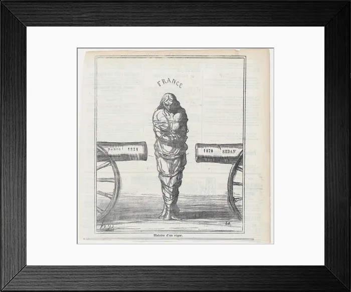 Framed Print : Histoire d'un regne, 1870. Creator: Honore Daumier. Histoire d'un regne, 1870. Creator: Honore Daumier Framed Print : Histoire d'un regne, 1870. Creator: Honore Daumier. Histoire d'un regne, 1870. Creator: Honore Daumier