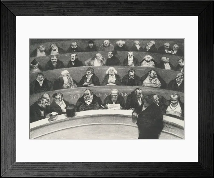 Framed Print : Le Ventre Legislatif, 1834. Creator: Honore Daumier Framed Print : Le Ventre Legislatif, 1834. Creator: Honore Daumier